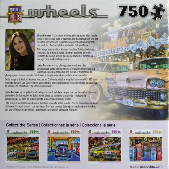 SEALED NEW 750 PIECE PUZZLE Three Beauties Car Garage Vintage Signs - Picture 2 of 9